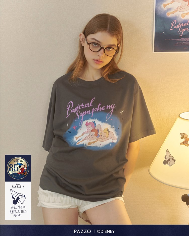 Disney Fantasia系列Cherubs寬鬆印花TEE