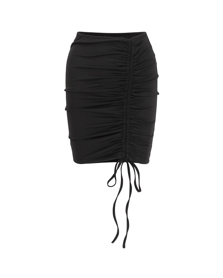 tied-waist beach skirt