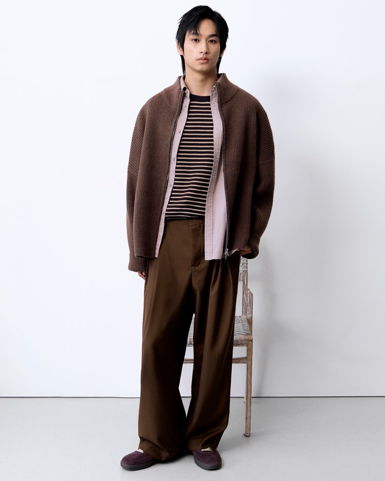 雙褶西裝寬褲 (立體抗皺西裝褲)