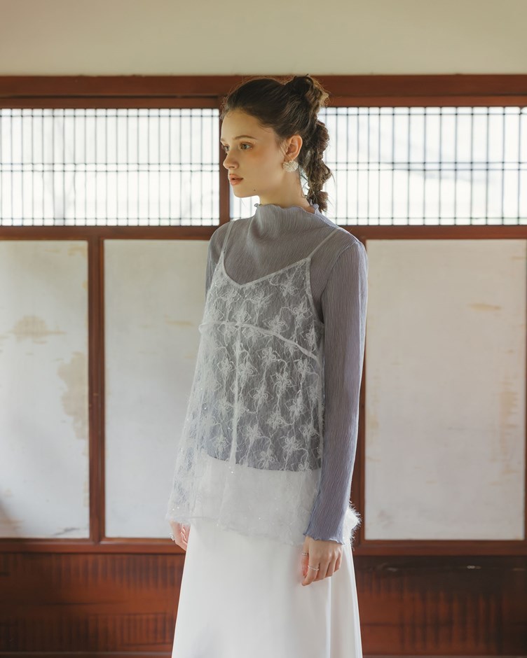 仙女羽毛刺繡外罩背心