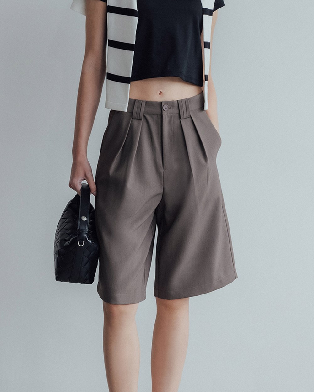 (預購1週出貨)抗皺打摺六分西裝褲