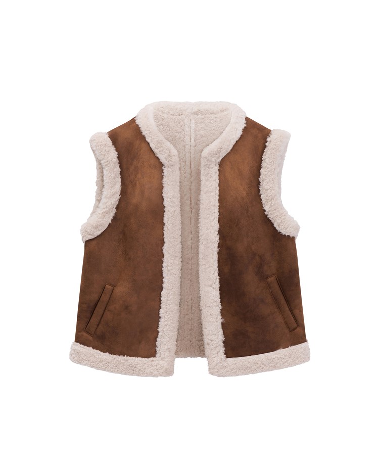 vintage teddy vest