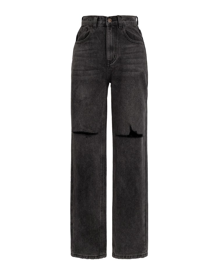 scissors charcoal jeans