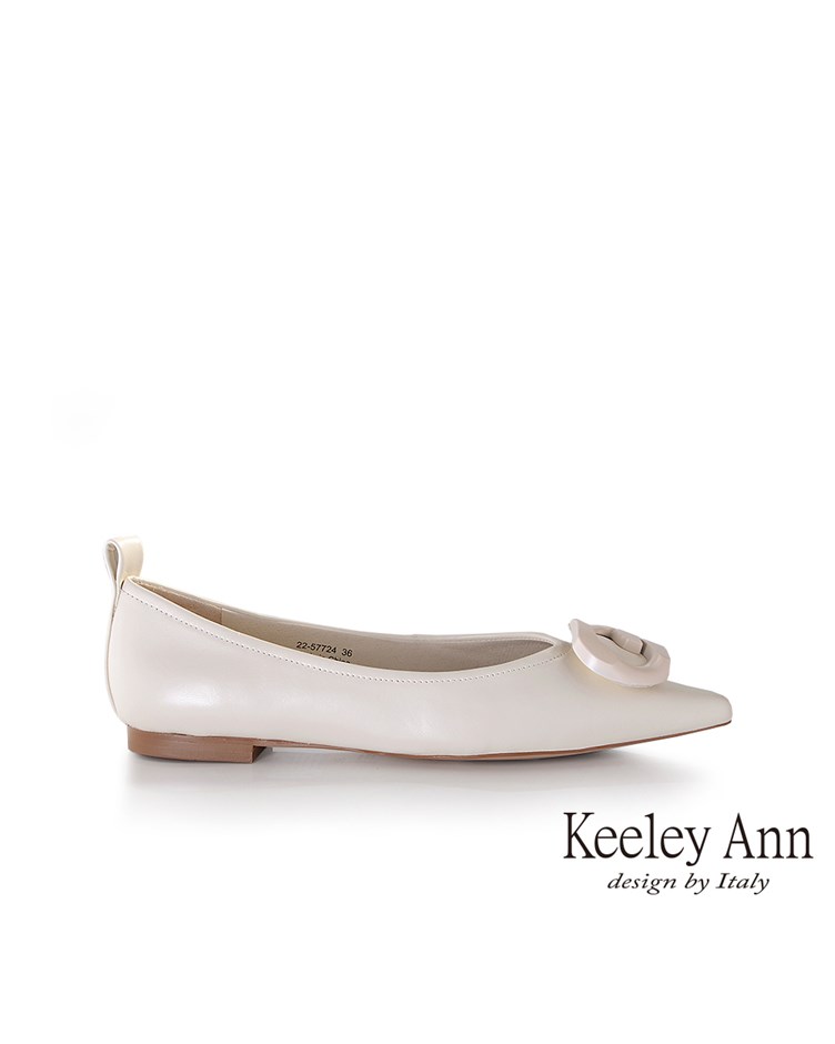 Keeley Ann羊皮平底尖頭包鞋