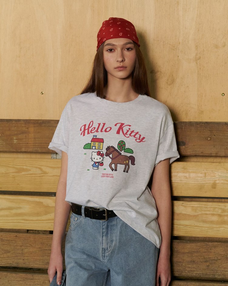 HELLO KITTY馬場印花TEE