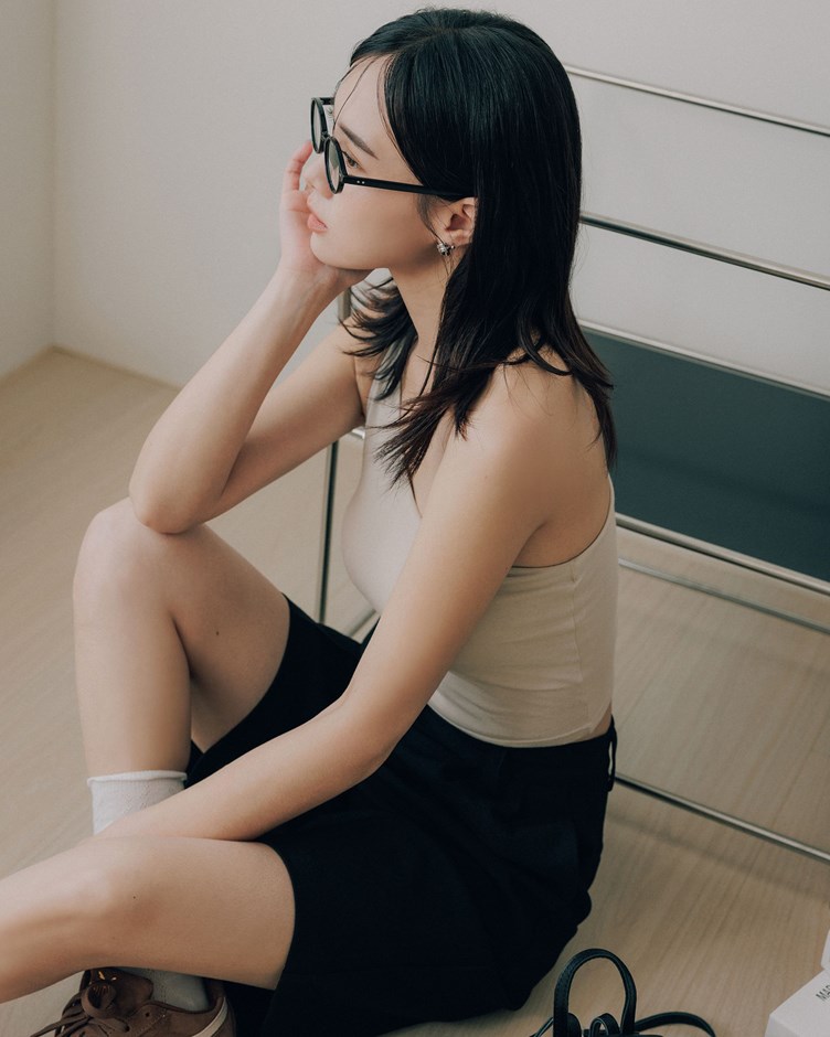 PROJECT.M 舒適斜肩造型BRA TOP
