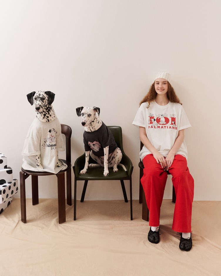 Disney 101忠狗系列logo寬鬆TEE