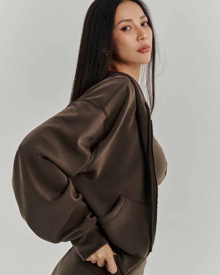 (預購12月初出貨)MIT空氣棉花連帽短版外套