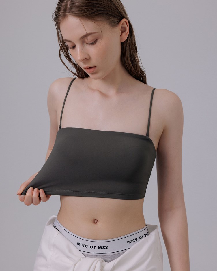 MIT 無負擔可拆式細肩BRA TOP(牛奶絲)