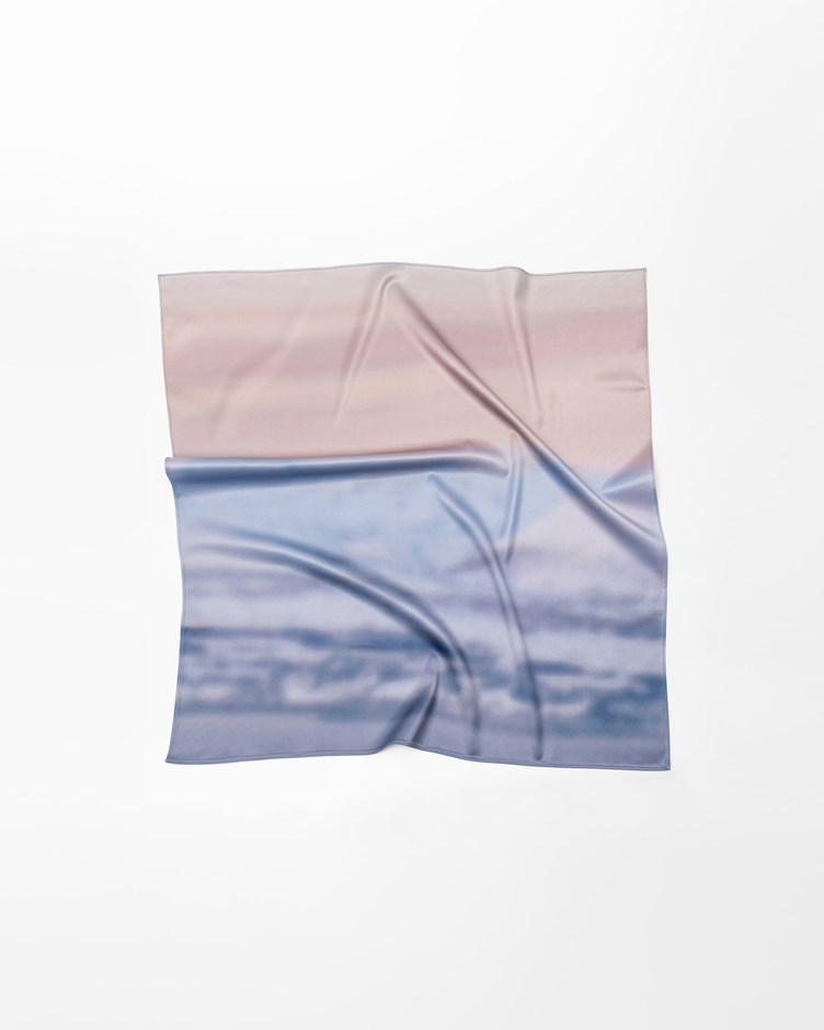 官網限定｜pingping-渲染印花方領巾(預購 預計3/24到貨)