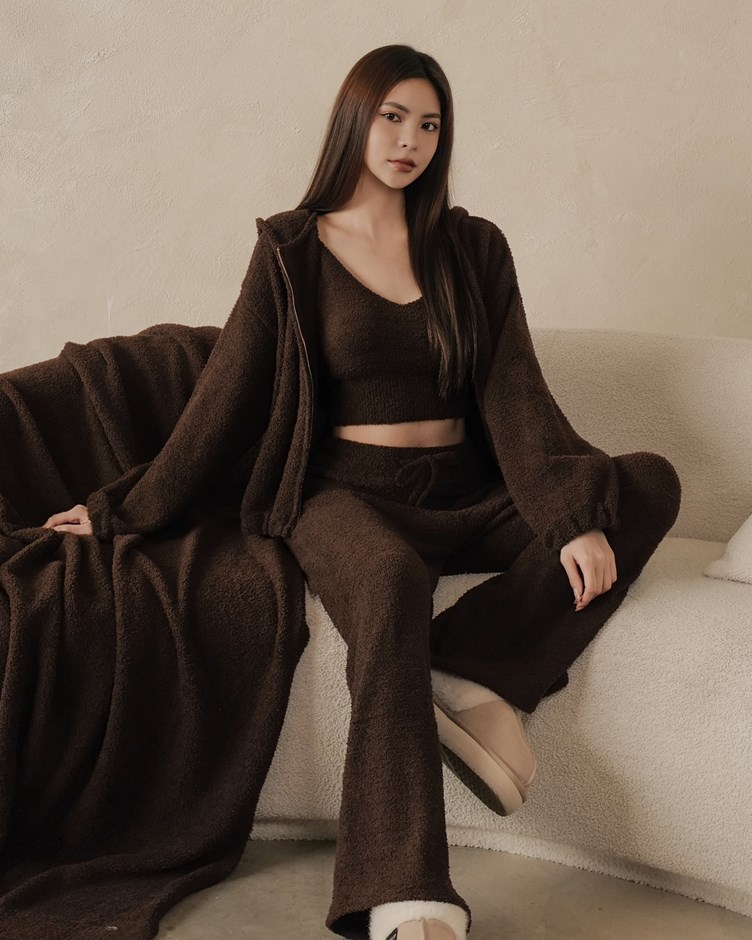 FLUFFY連帽拉鍊外套