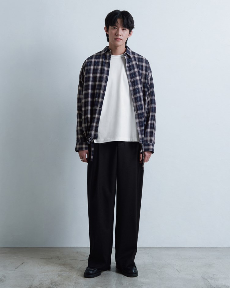 雙褶西裝寬褲 (立體抗皺西裝褲)