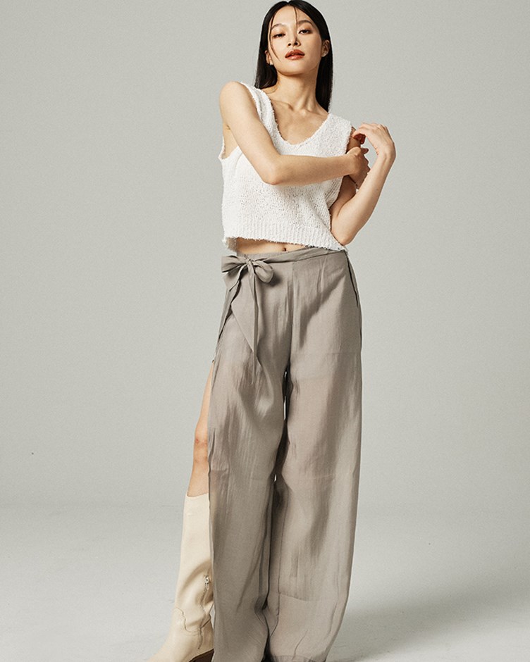 elegant wide-leg trousers
