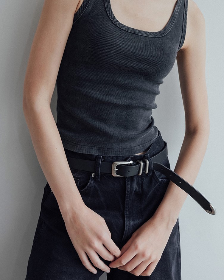 質感真皮霧面金屬皮帶(韓國選品)