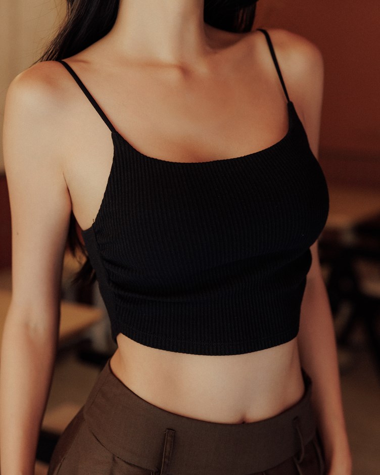 側腰抓褶BRA TOP