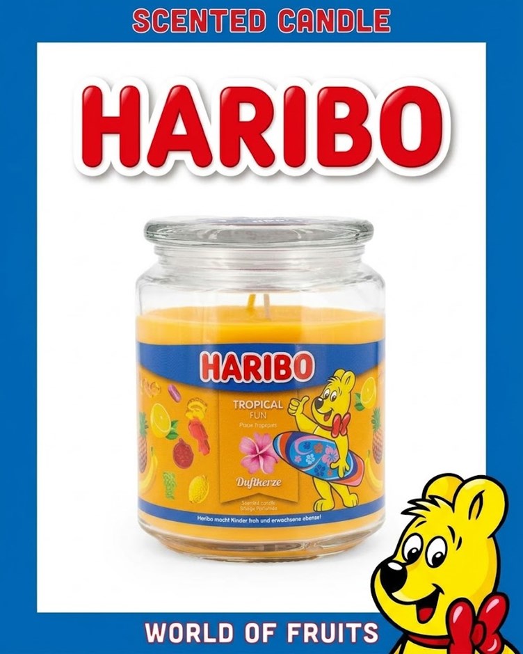 HARIBO CANDLE 小熊軟糖蠟燭 - 熱帶趣味 Tropical Fun (大)