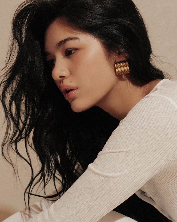 時髦紋路弧形耳環(Ruby聯名款)