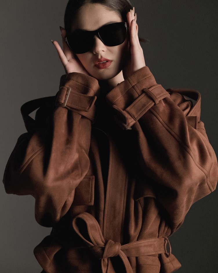 靜奢麂皮短版夾克