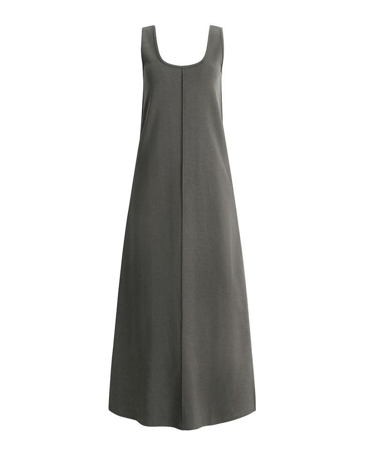 combed cotton split dress