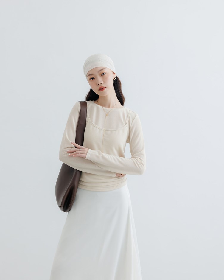 PROJECT.M 兩件式柔軟細針織背心上衣