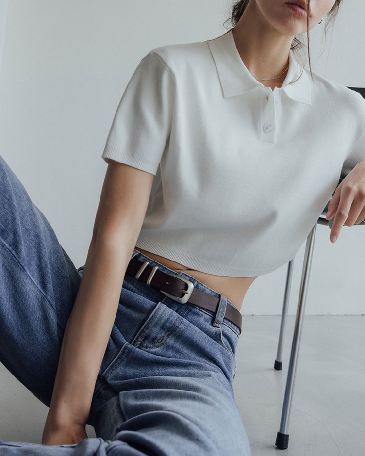 質感真皮霧面金屬皮帶(韓國選品)