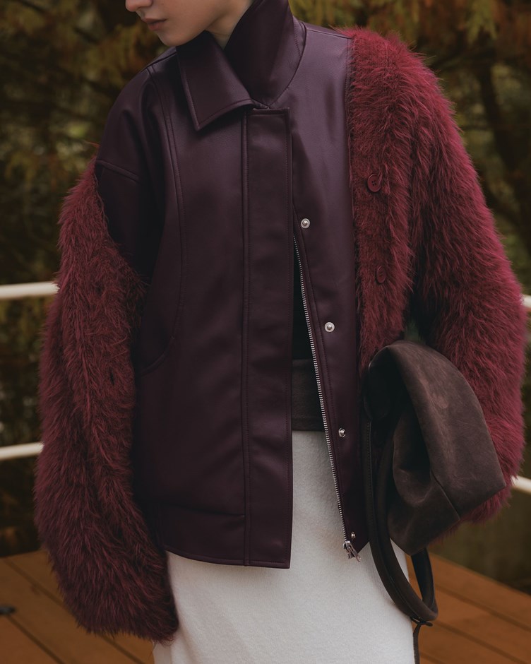 質感柔軟皮革外套