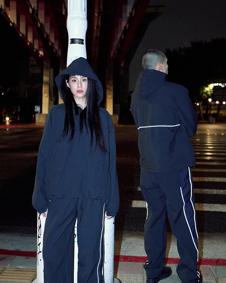 PAL nylon jumper hoodie set