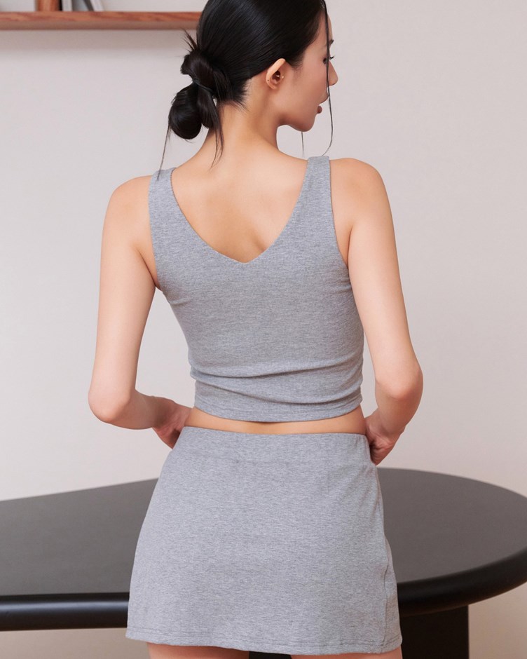 -3kg激瘦涼感V領BRA TOP背心