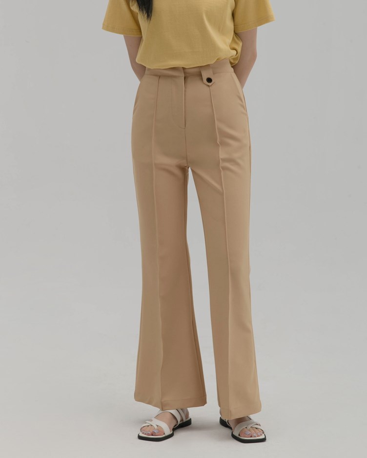 前壓線喇叭落地褲