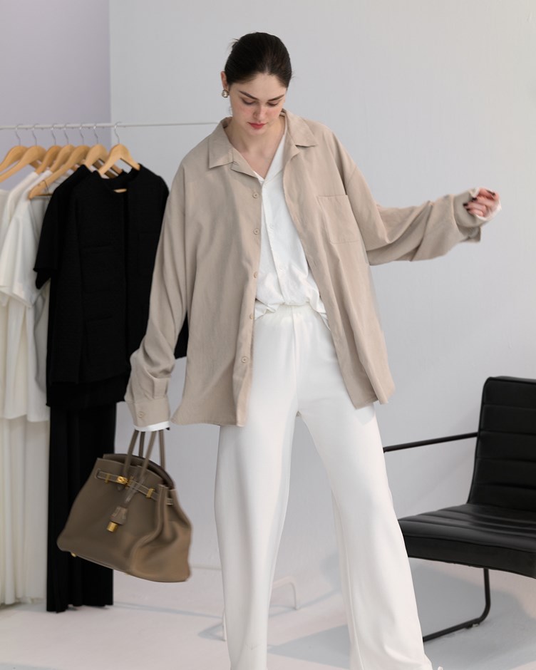 極柔絨感休閒長褲