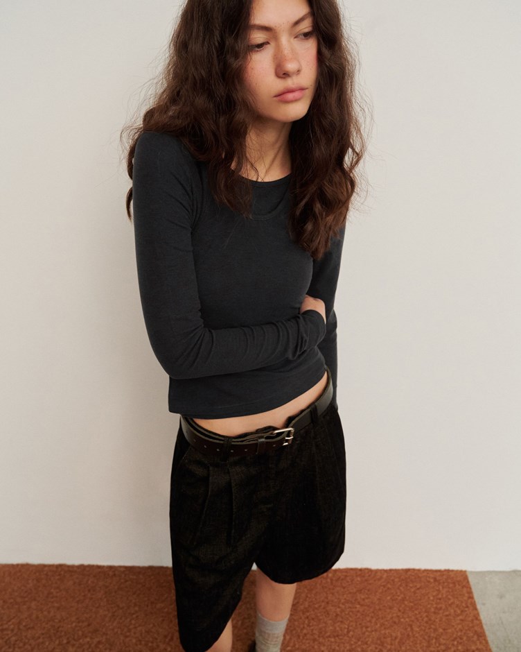 柔彈養膚絨兩件式上衣(上衣+背心)