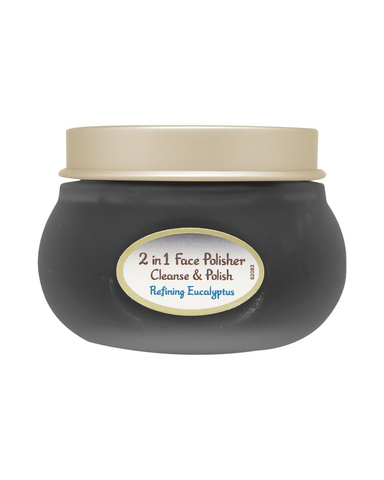 SABON 二合一臉部磨砂膏-死海黑礦泥尤加利(125ml)(專櫃公司貨)