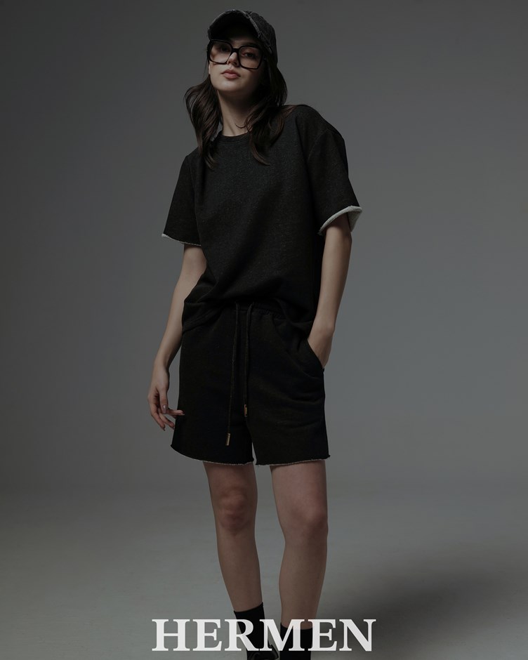 Jersey 棉質毛圈針織短褲