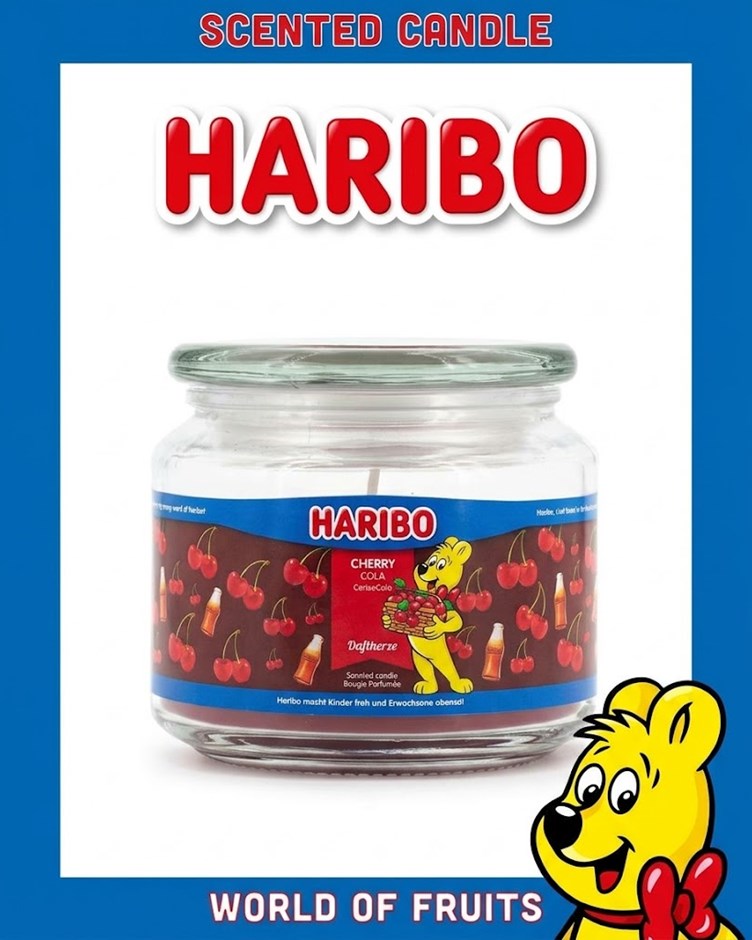 HARIBO CANDLE 小熊軟糖蠟燭 - 櫻桃可樂 Cherry Cola (中)
