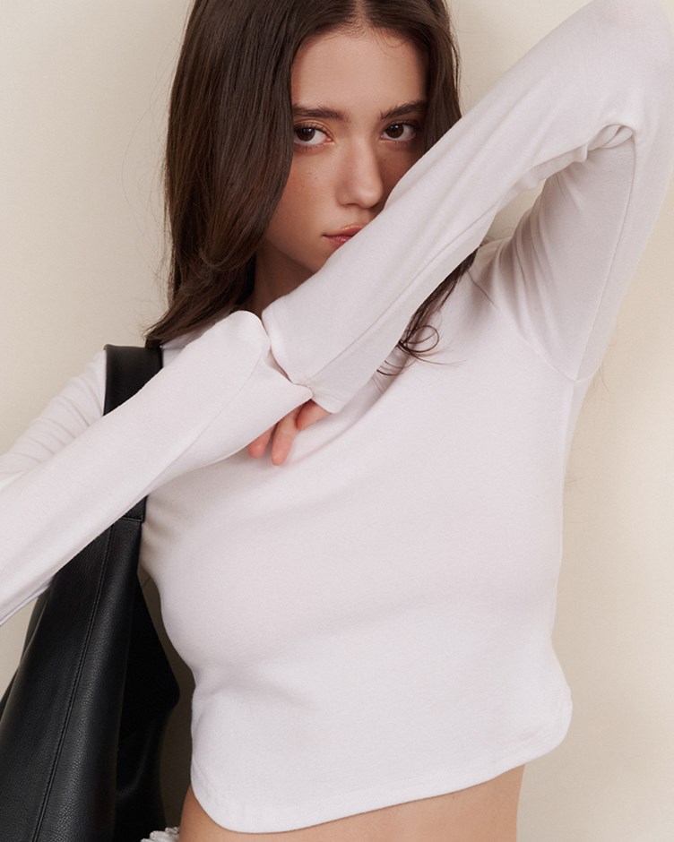 合身長袖上衣