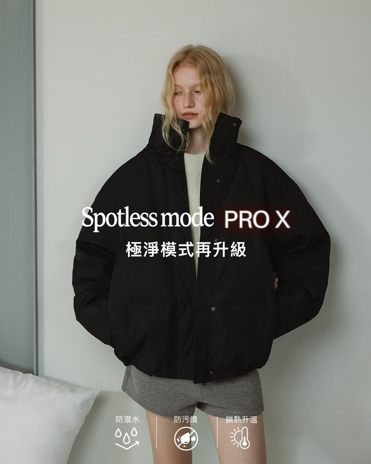 抗污防潑水連帽鋪棉外套