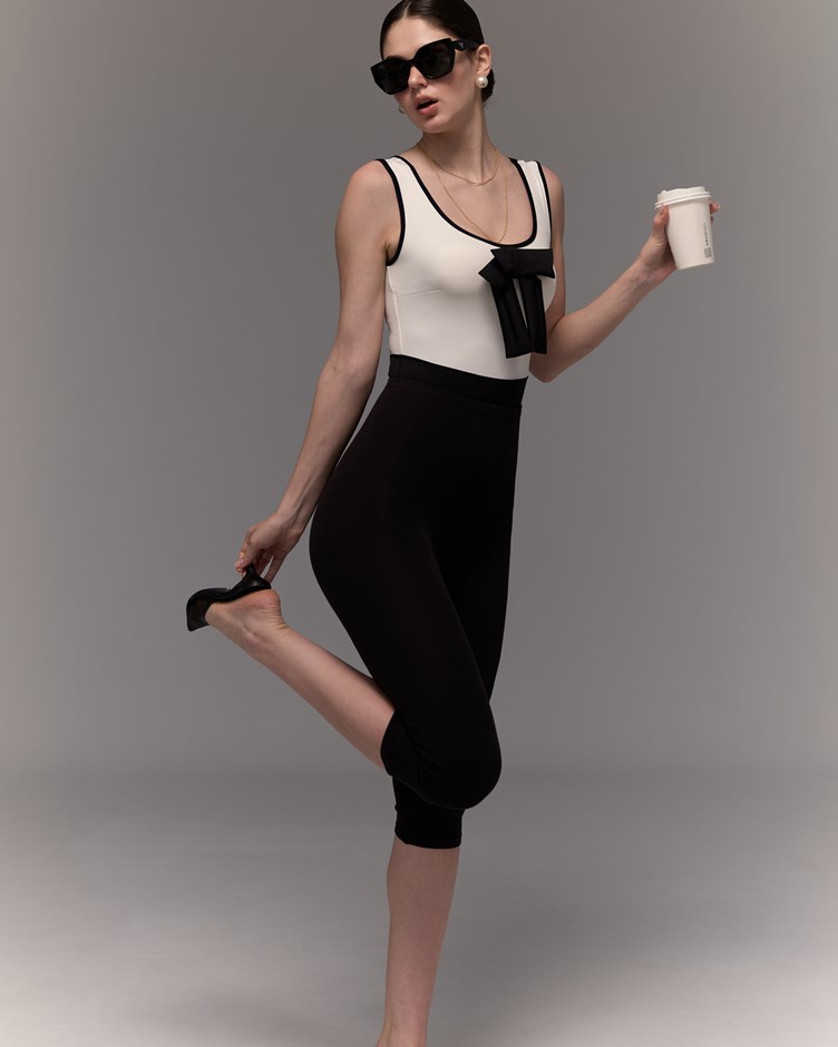 第二層肌膚｜人造絲裸感彈性顯瘦六分褲