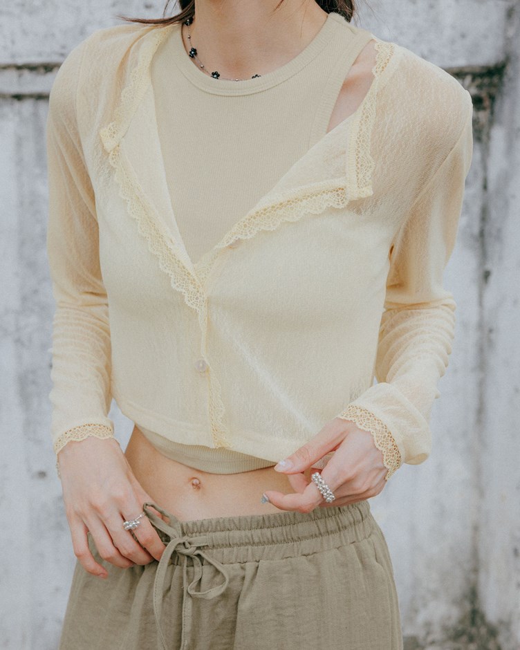 PROJECT.M 直羅紋削肩BRA TOP