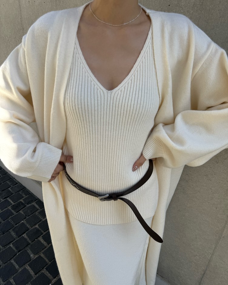 綿羊毛針織背心