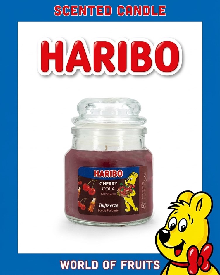 HARIBO CANDLE 小熊軟糖蠟燭 - 櫻桃可樂 Cherry Cola (小)