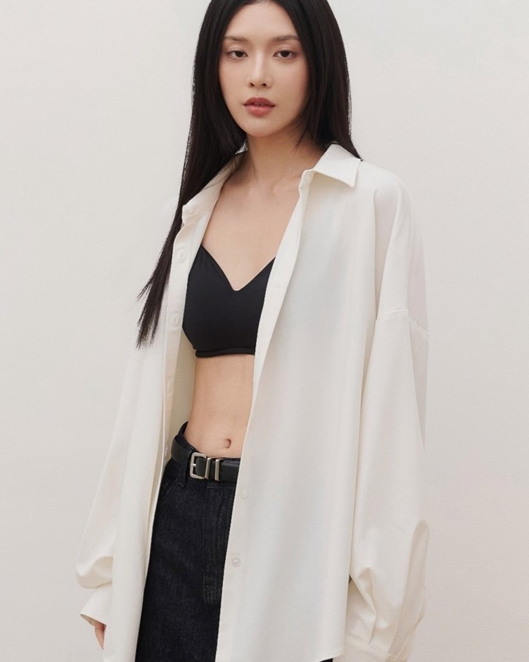 日常極簡涼感寬鬆襯衫