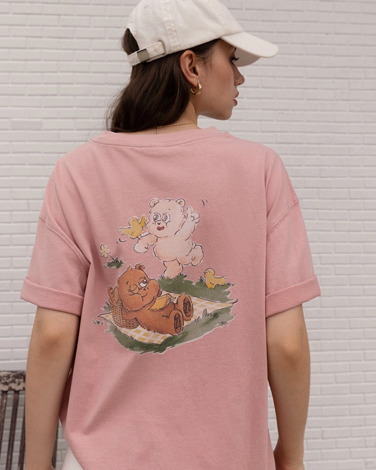 Bobby&Bella熊熊野餐水洗TEE(Unisex)
