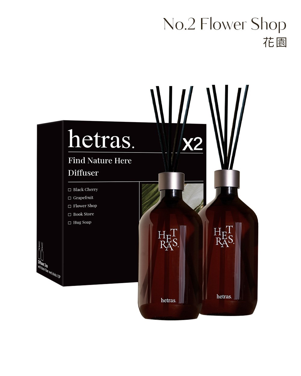 【hetras】首席調香師擴香 2入組