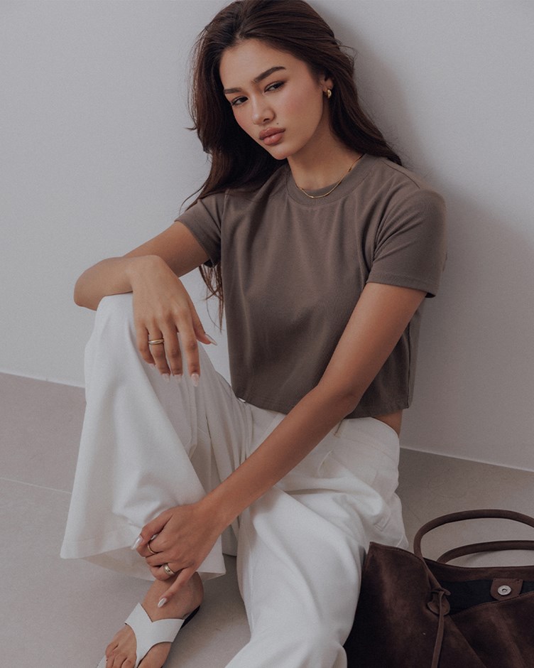 圓領寬鬆基本Tee