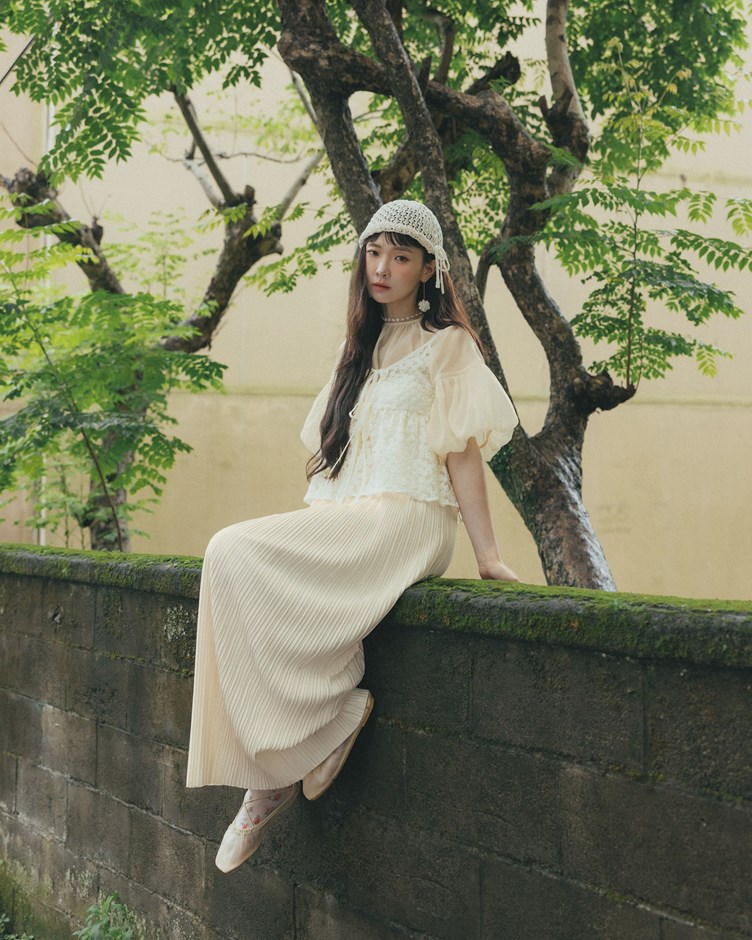 平領細褶細肩帶洋裝 2.0  (購買此款+任一商品｜最高整單再85折)