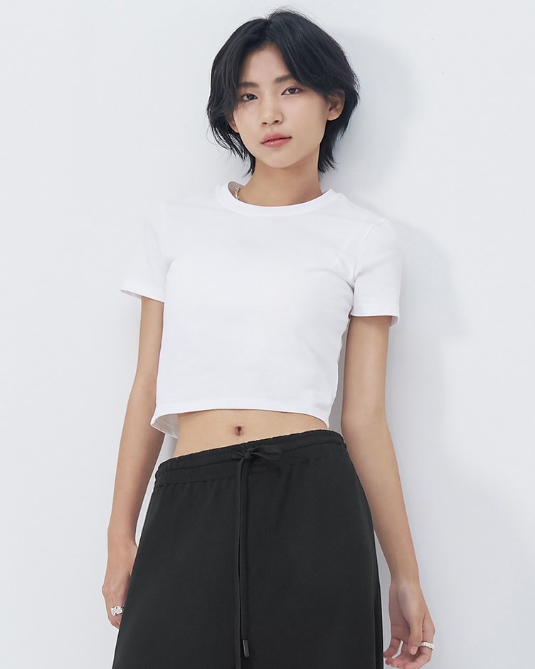 短版合身logoTee