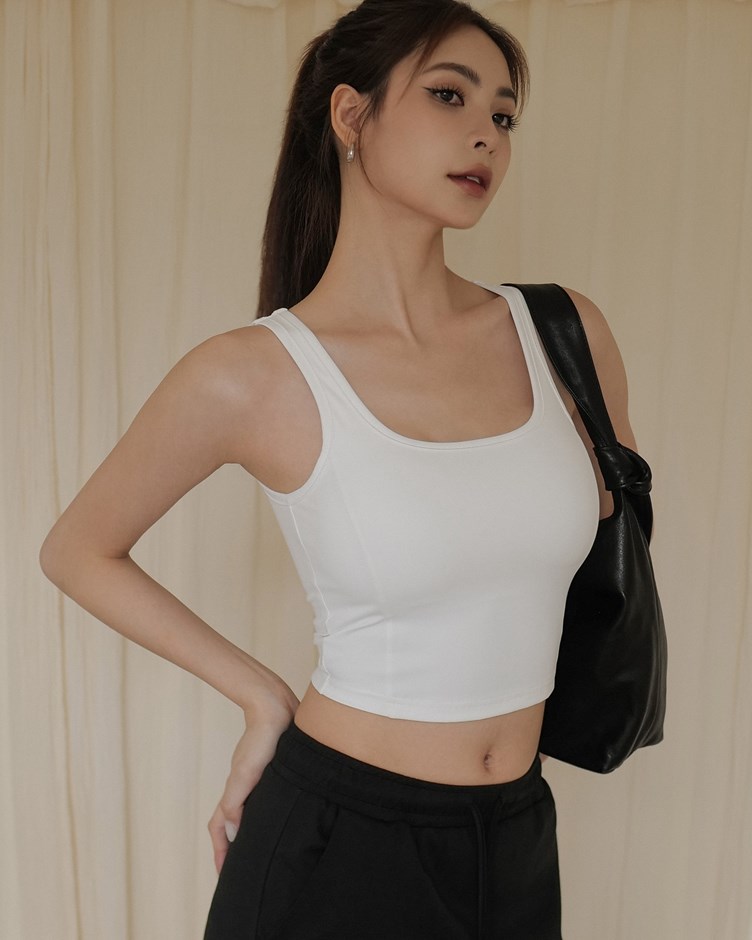 輕塑高彈U領BRA TOP背心