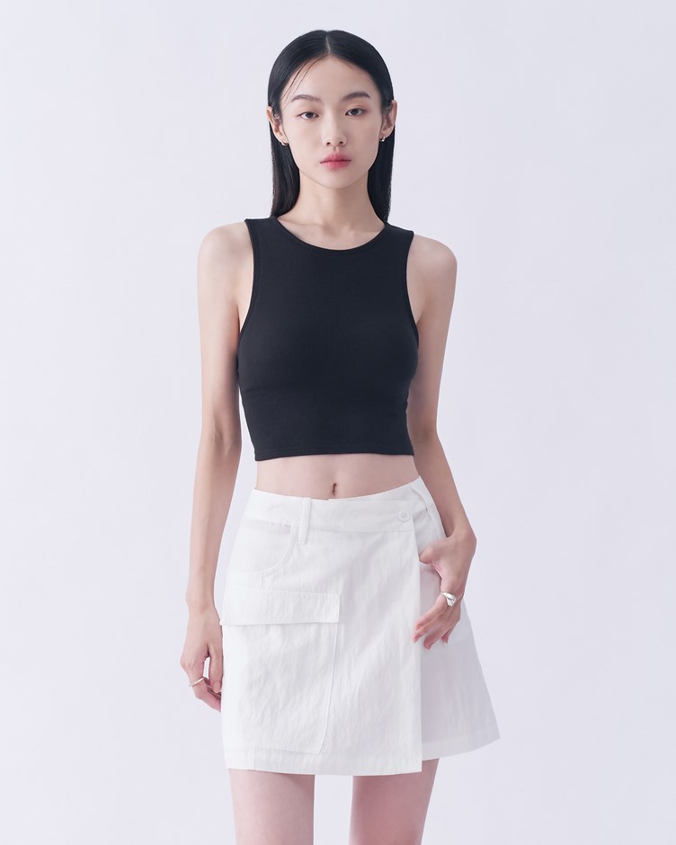 寬肩親膚羅紋bra top（空氣感美胸背心）