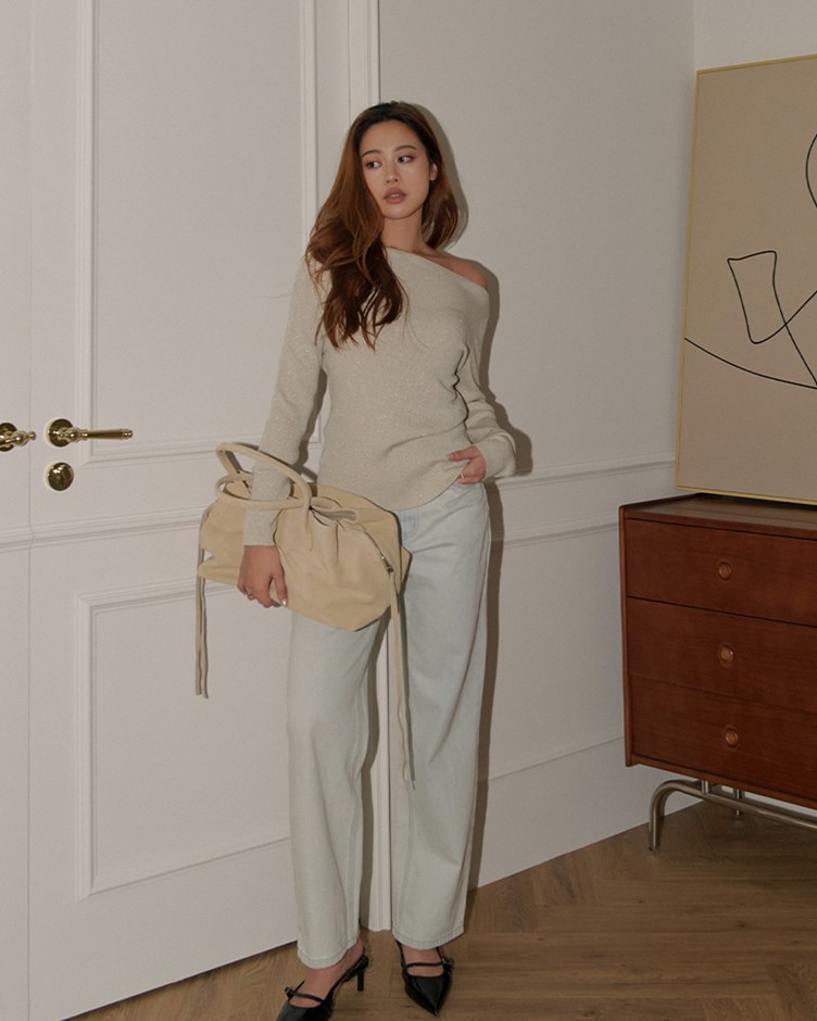 細閃紗線針織上衣