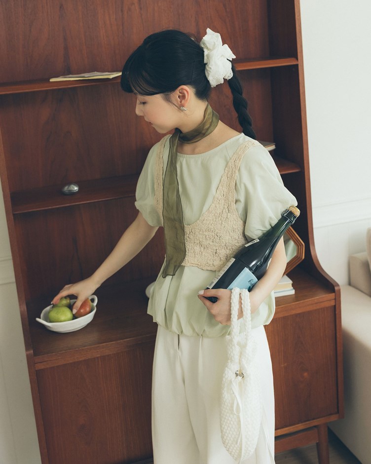 花苞感澎澎短袖上衣